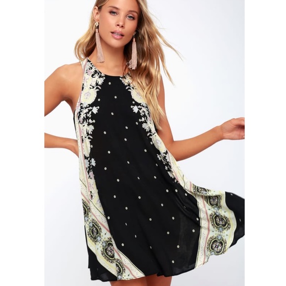 Free People Dresses & Skirts - Free People Darjeeling Printed Slip Dress S NWT